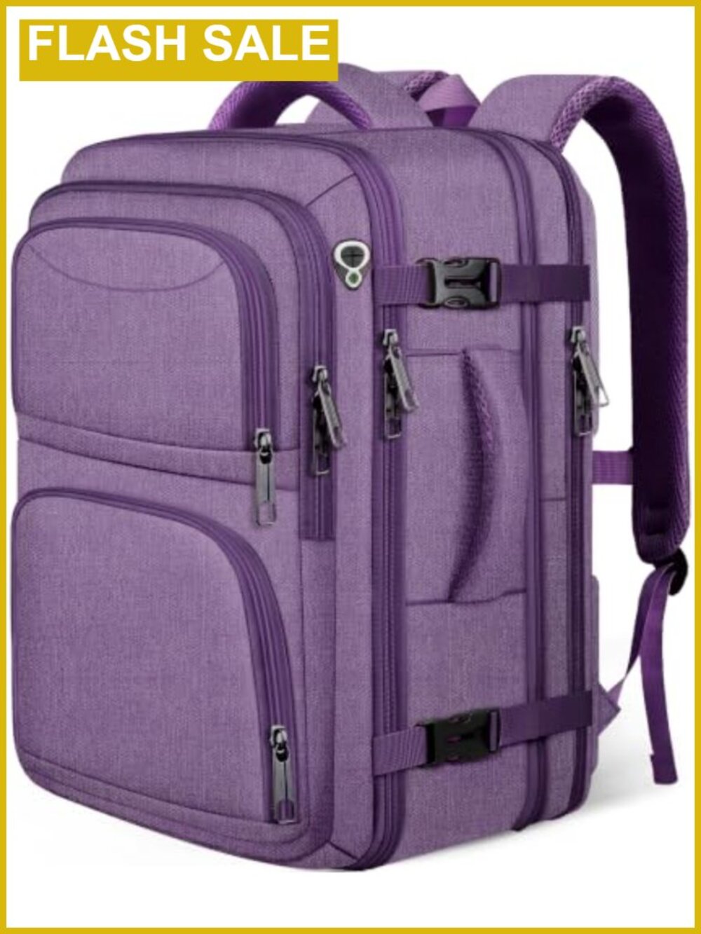 Expandable Travel Backpack TSA 18.4 inch Laptop Bag Water Resistant Carry On